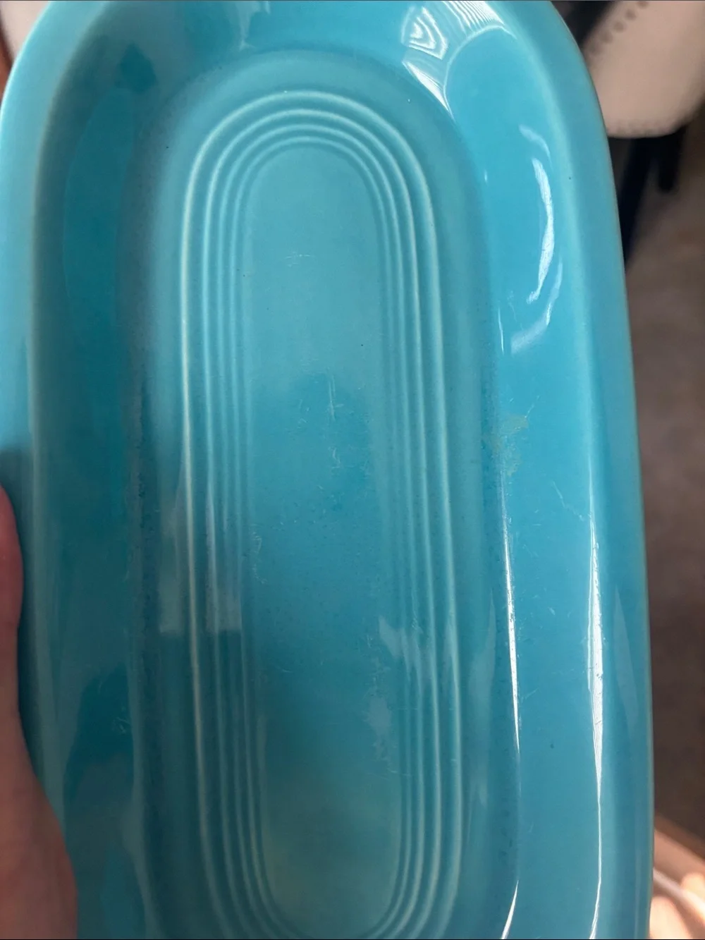 Fiestaware Original 1950’s Aqua Oblong Serving Dish